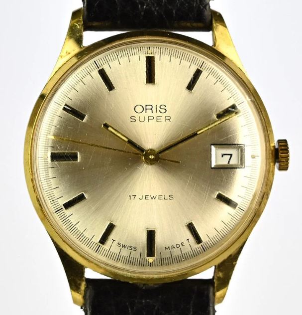 Vintage Oris Super wristwatch.